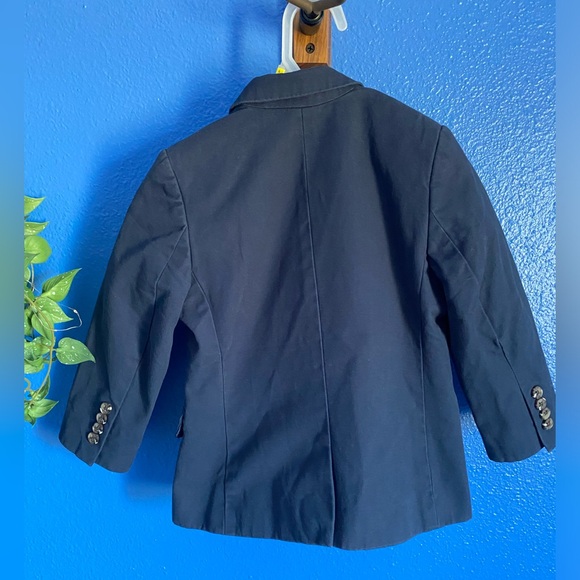 H&M Toodler Boys Casual Cotton Blazer. Button Up W/Polka Dot Lining. Navy 3-4YRS - Picture 3 of 12